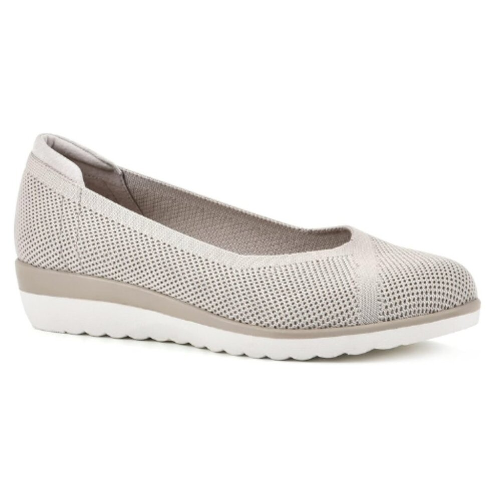 WHITE MOUNTAIN Shoes Selena Women's Mini Wedge Size 11 M TAUPE